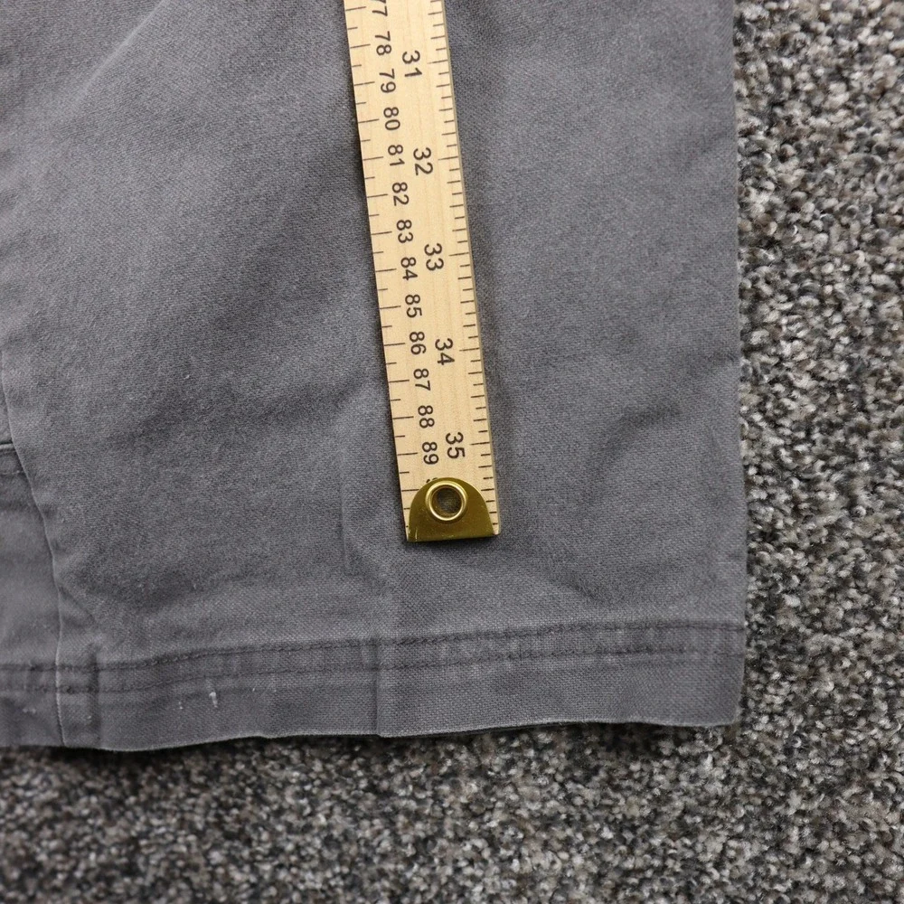 Noble Outfitters Mens Gray Canvas Work Pants‎ Hammer Drill Heavy Duty Flex 42x30